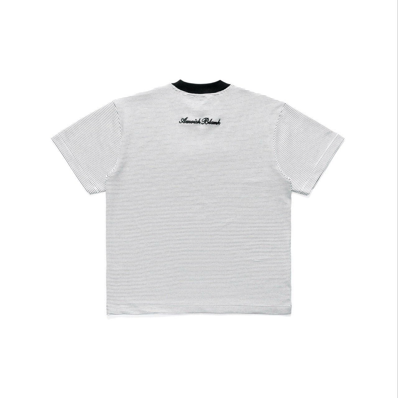  BLANK MINI STRIPED TSHIRT - WHITE 