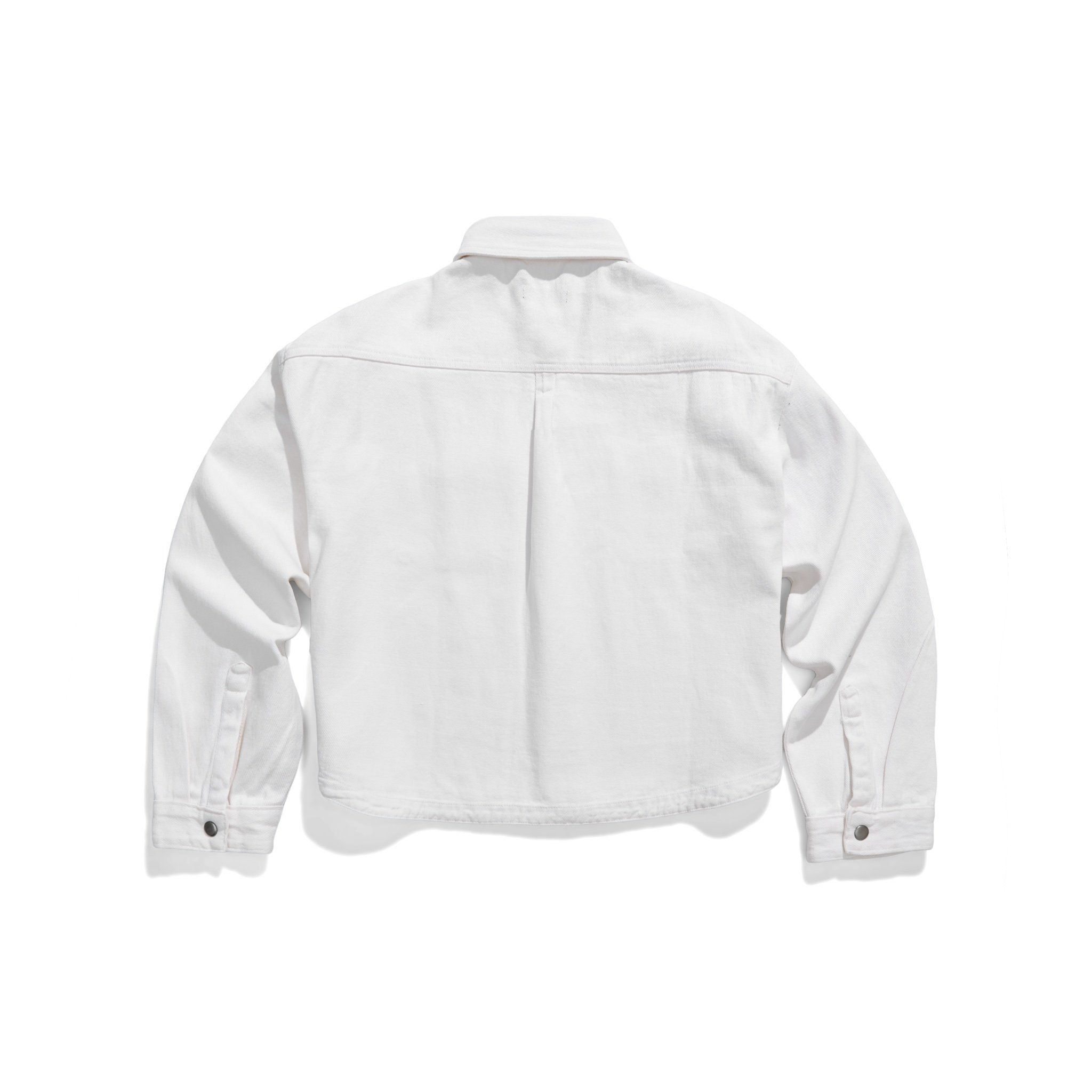  REGULAR DENIM SS SHIRT - OFF WHITE 