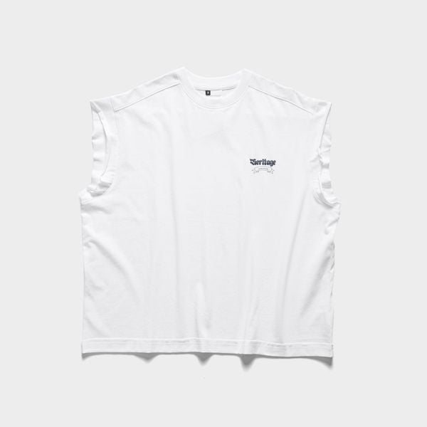  HERITAGE BOXY TANKTOP - WHITE 