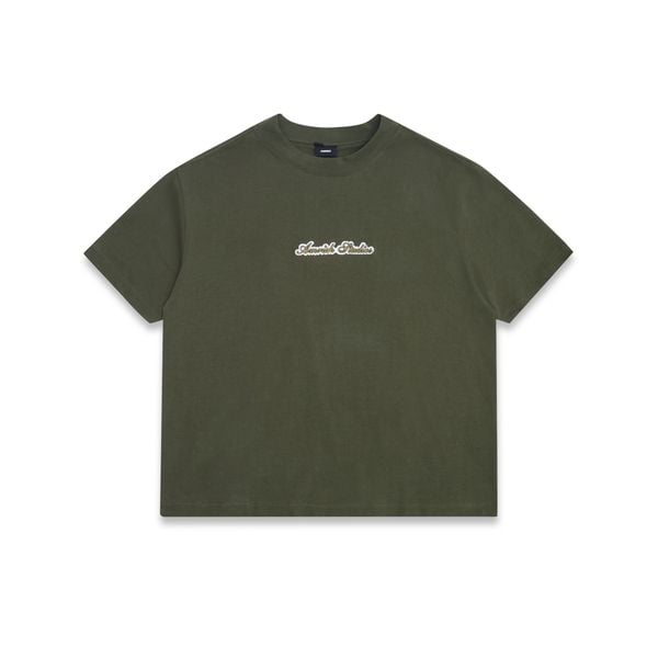  BASIC EMBROIDERY TSHIRT - OLIVE 