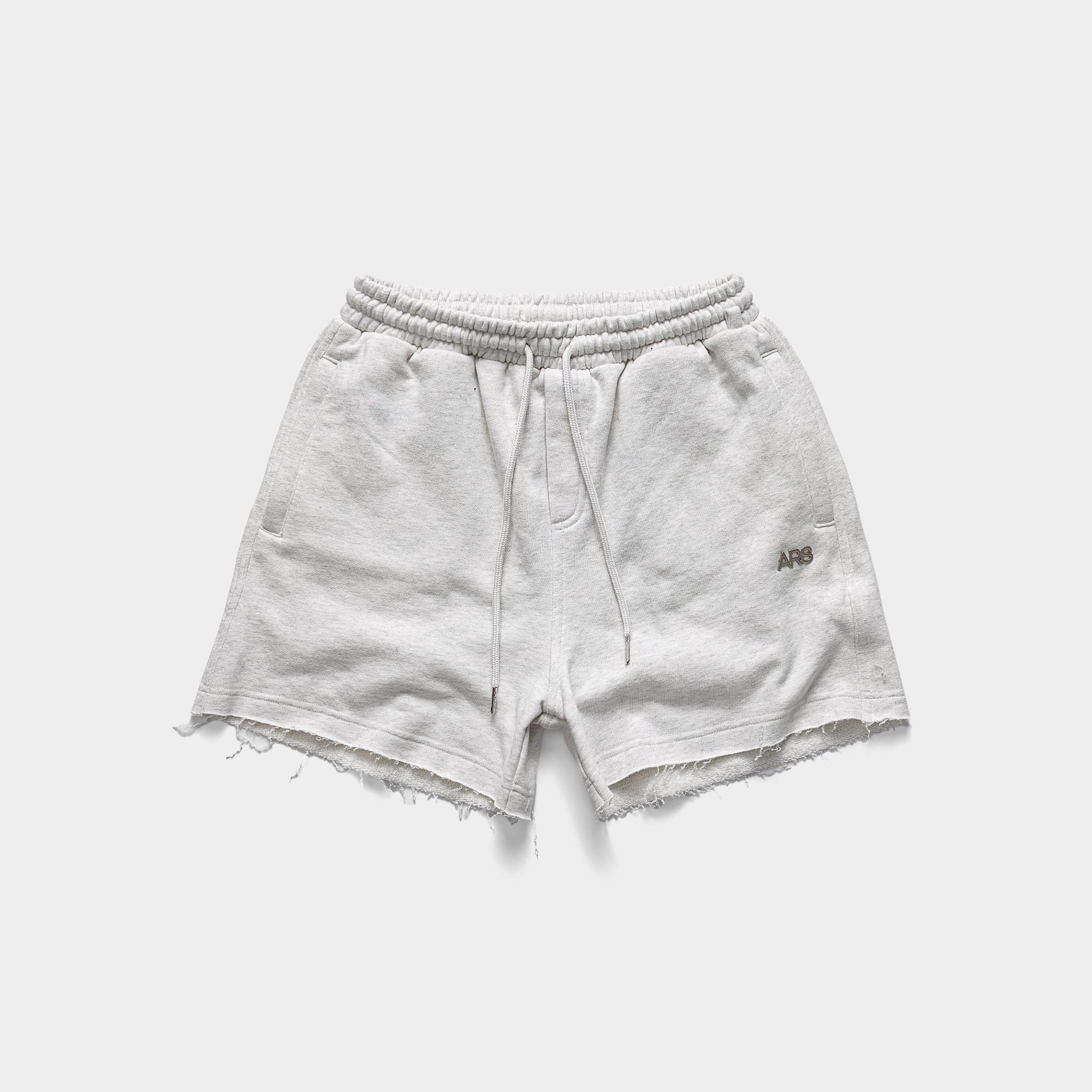  METAL LOGO SWEATSHORT - GREY 