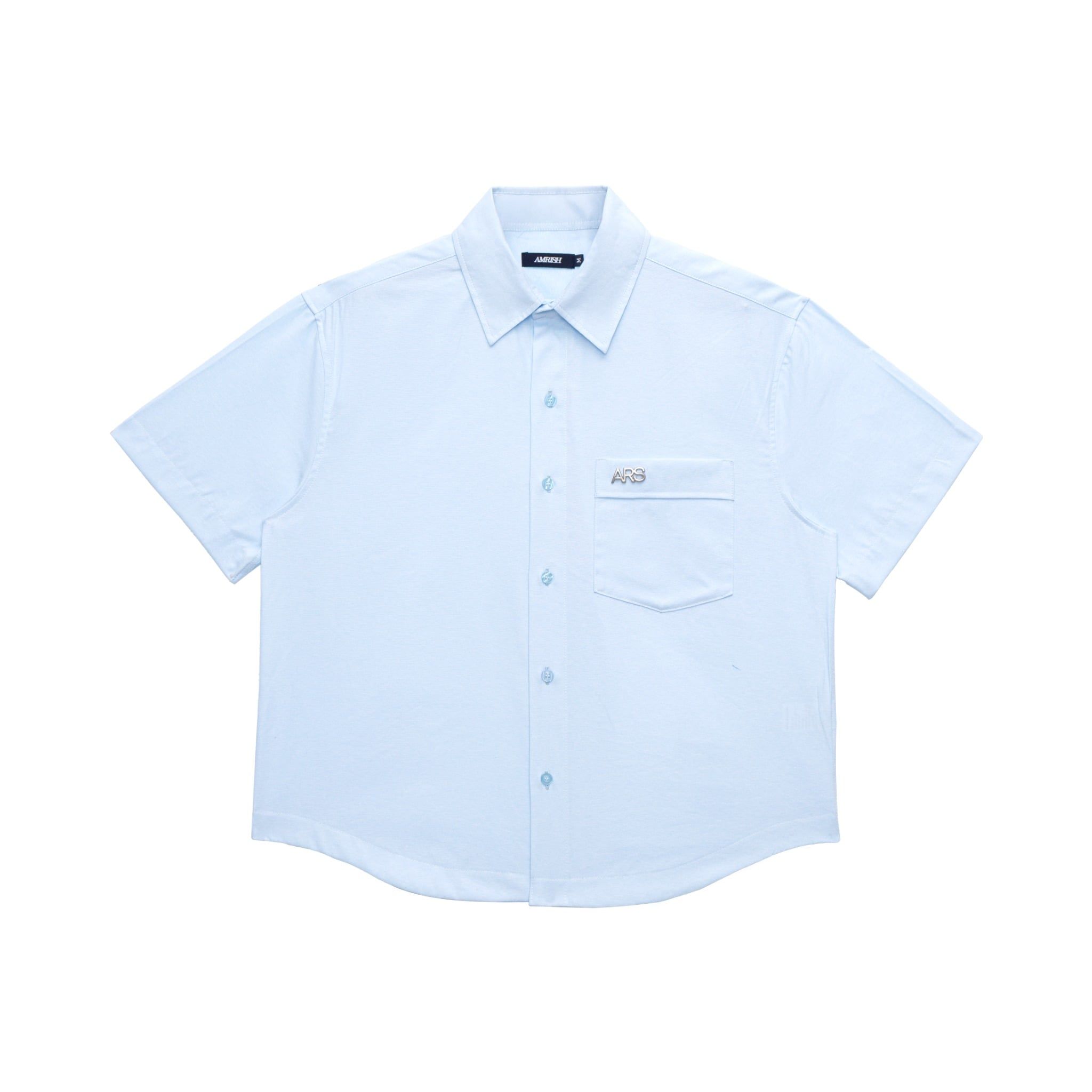  METAL LOGO OXFORD SHIRT - BLUE 