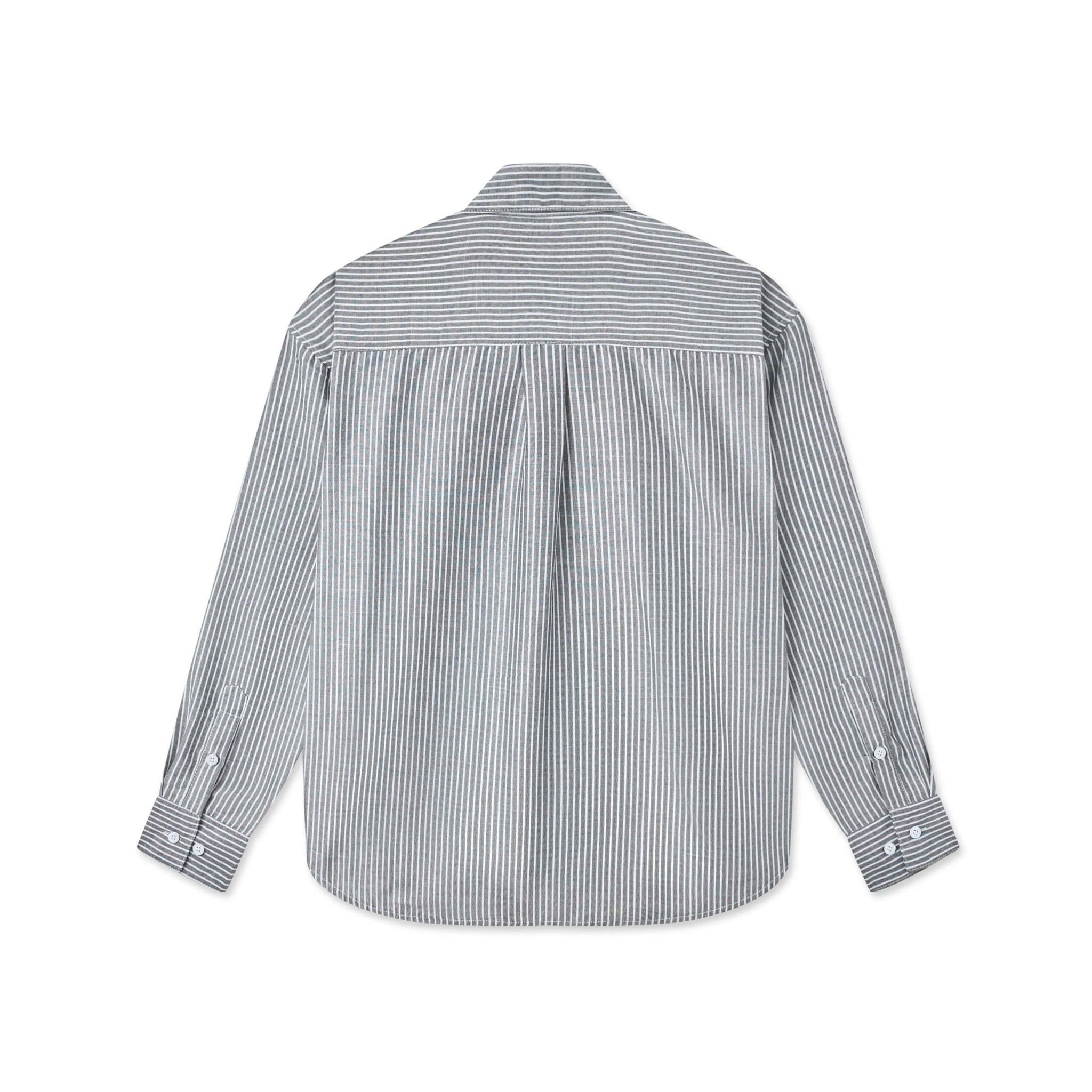  NOLAN STRIPED SHIRT - GREY 
