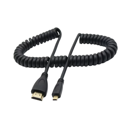  DÂY CÁP HDMI TO MICRO HDMI DẠNG LÒ XO XOẮN- NEW 
