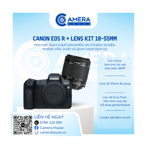  Canon Eos R+ Lens kit 18-55mm 