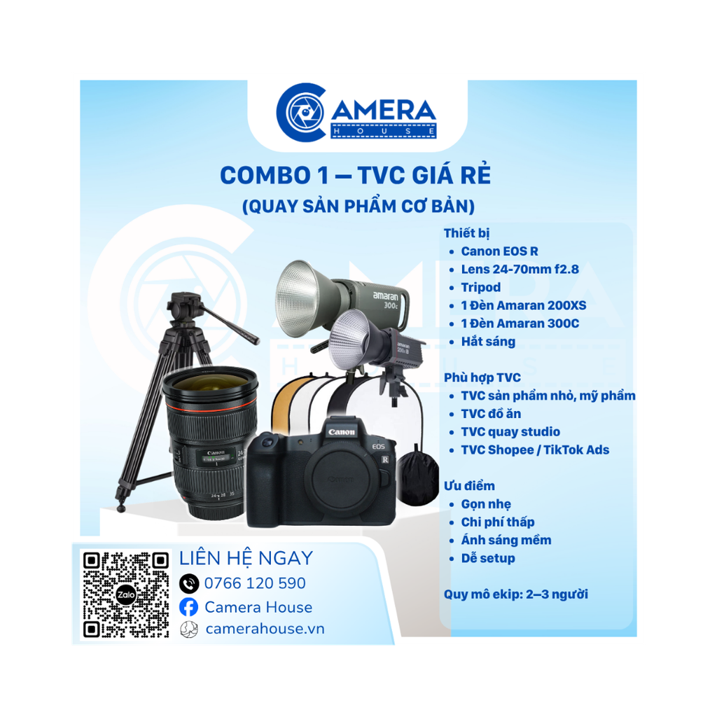  Combo 1 – TVC Giá Rẻ 