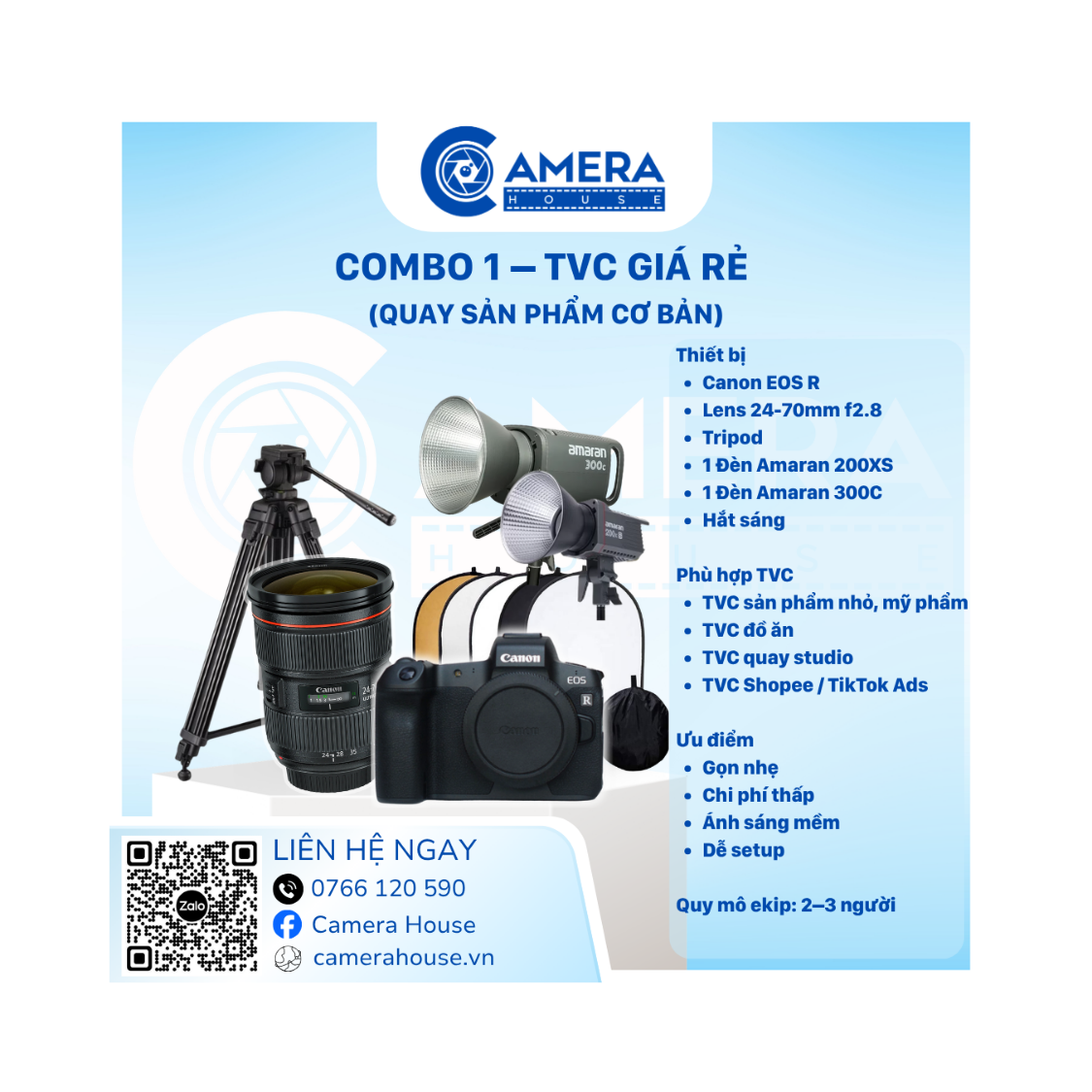  Combo 1 – TVC Giá Rẻ 