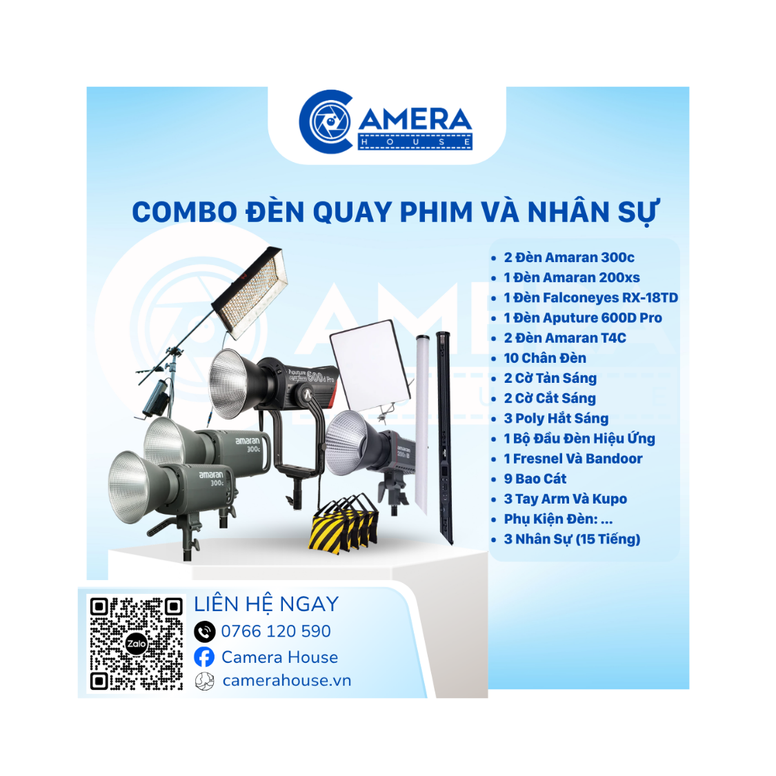  Combo Đèn + Nhân Sự 