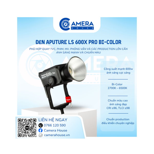  Đèn Aputure LS 600x Pro Bi-Color (V-mount) 