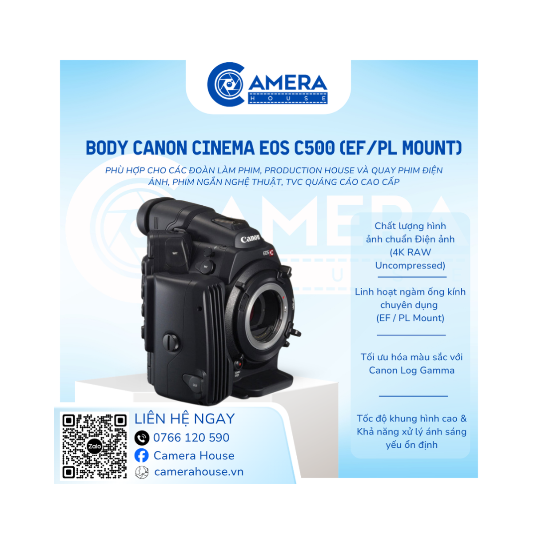 Body Canon Cinema EOS C500 (EF/PL Mount) 