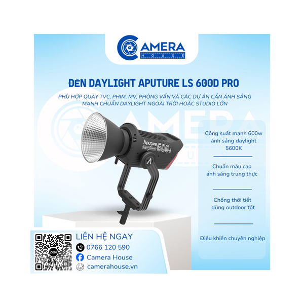  Đèn Daylight Aputure 600d Pro 