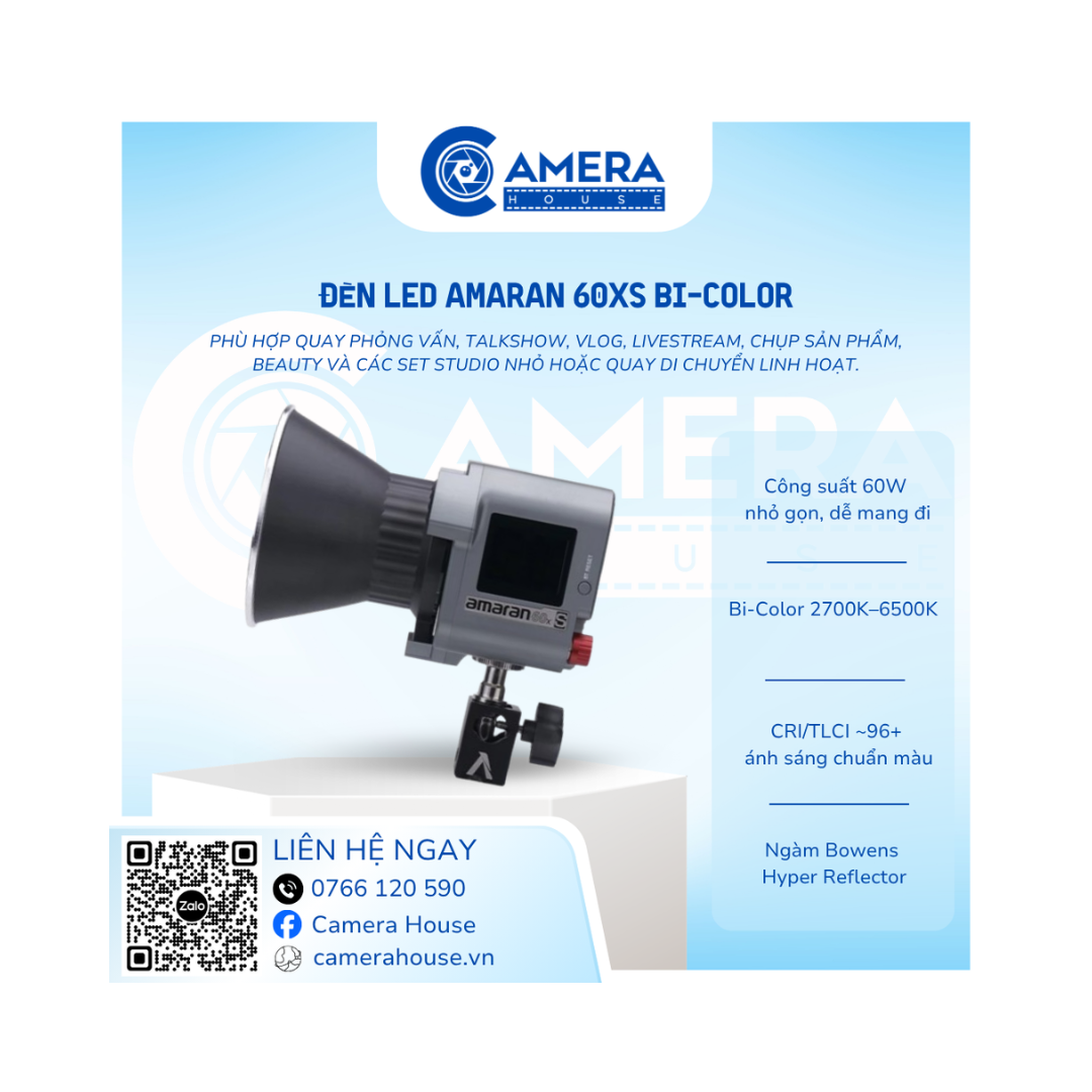 Đèn Led Aputure amaran 60xS Bi-Color 