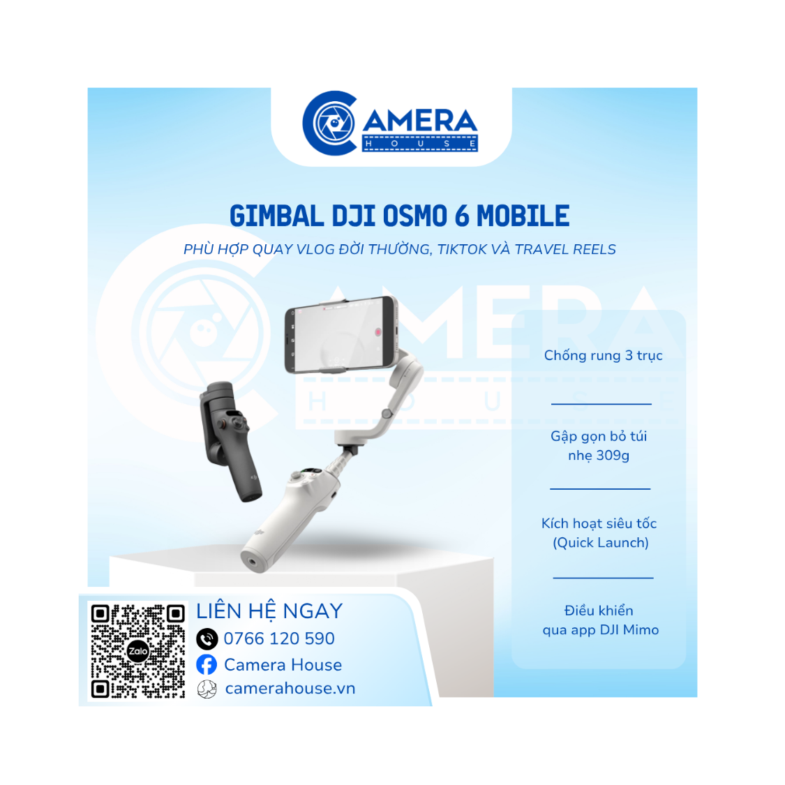  Gimbal Điện Thoại (DJI Osmo Mobile 6) 