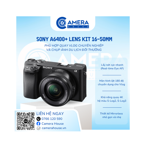  Sony A6400+ Lens kit 16-50mm 