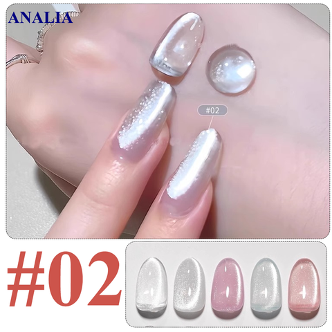  Sơn Gel Mắt Mèo ANSC Trắng Không Đen Nền 