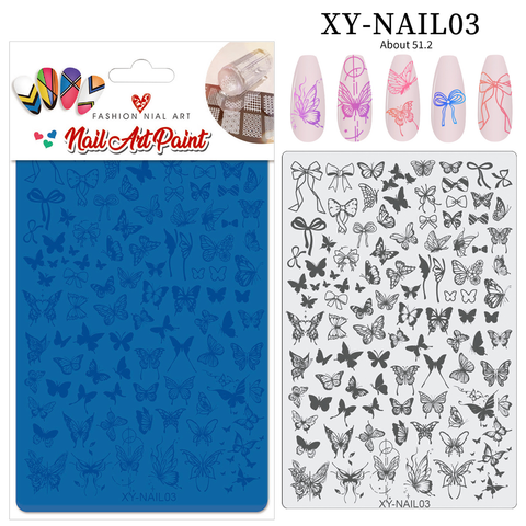  Khuôn in Nails XY-CF Bằng Thép 