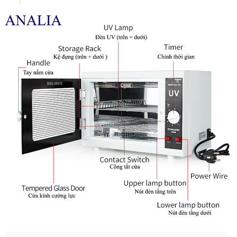  Máy Khử Trùng Thiết Bị Bằng Đèn UV 