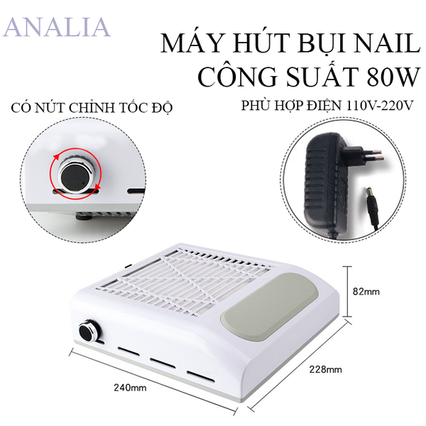 Máy Hút Bụi Nail 80W 