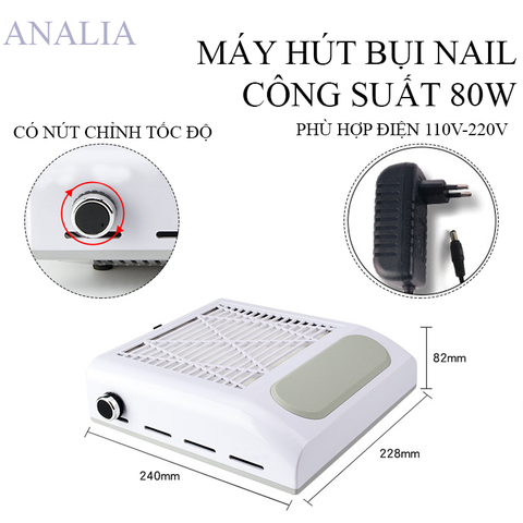  Máy Hút Bụi Nail 80W 