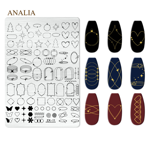  Khuôn in Nails ZX Bằng Thép 