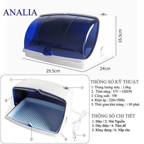  Máy Khử Trùng Thiết Bị Bằng Đèn UV 