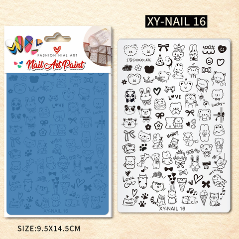  Khuôn in Nails XY-CF Bằng Thép 