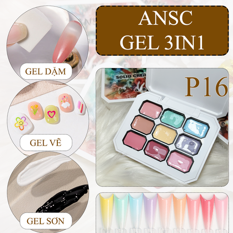  Gel Dặm Ombre ANSC Hộp 9 Màu 