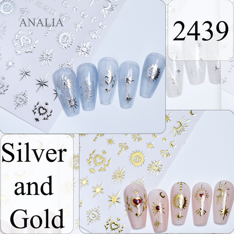  Sticker Trang Trí Móng Tay - Laser 