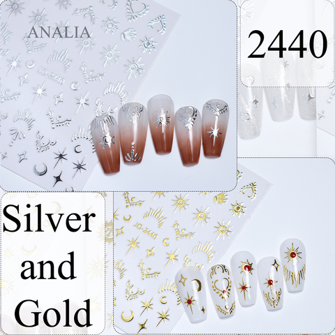  Sticker Trang Trí Móng Tay - Laser 