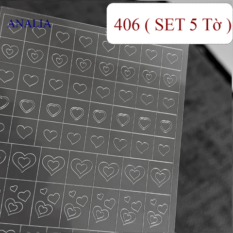  Sticker Nail Trong Suốt Siêu Dính 