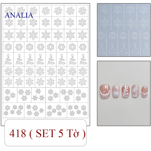  Sticker Nail Trong Suốt Siêu Dính 