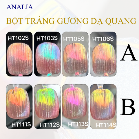  Bột Tráng Gương Cực Quang Làm Nails 
