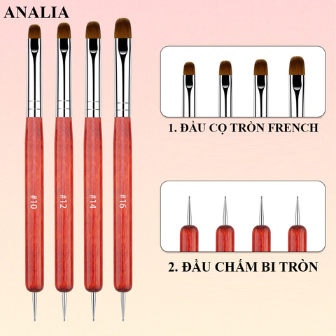  Bộ Cọ French 4 Cây 