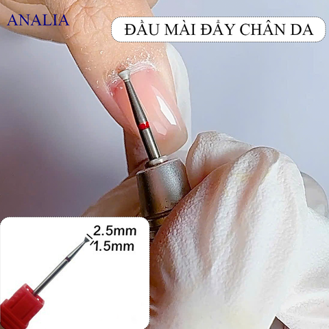  Đầu Mài Đẩy Chân Da 