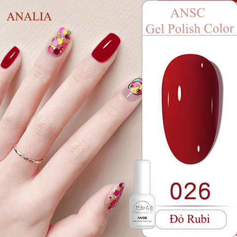  Sơn Gel ANSC Màu Đỏ 