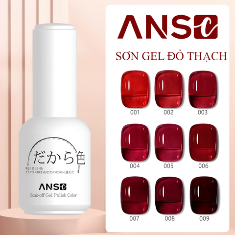  Sơn Gel Đỏ Thạch ANSC 
