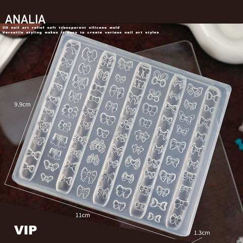  Khuôn Dẻo Đúc Hoạ Tiết Nails 