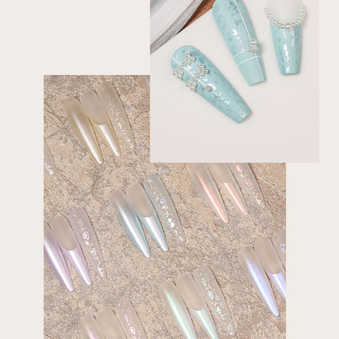  Hộp Gel Màu Tráng Gương Ngọc Trai 