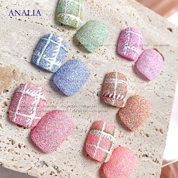  Nhũ Cát Kẻ Dạ Nail Trang Trí Móng 