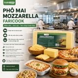 Phomai Mozzarella nhãn hiệu FariCook từ Farina | Khối 2.5kg