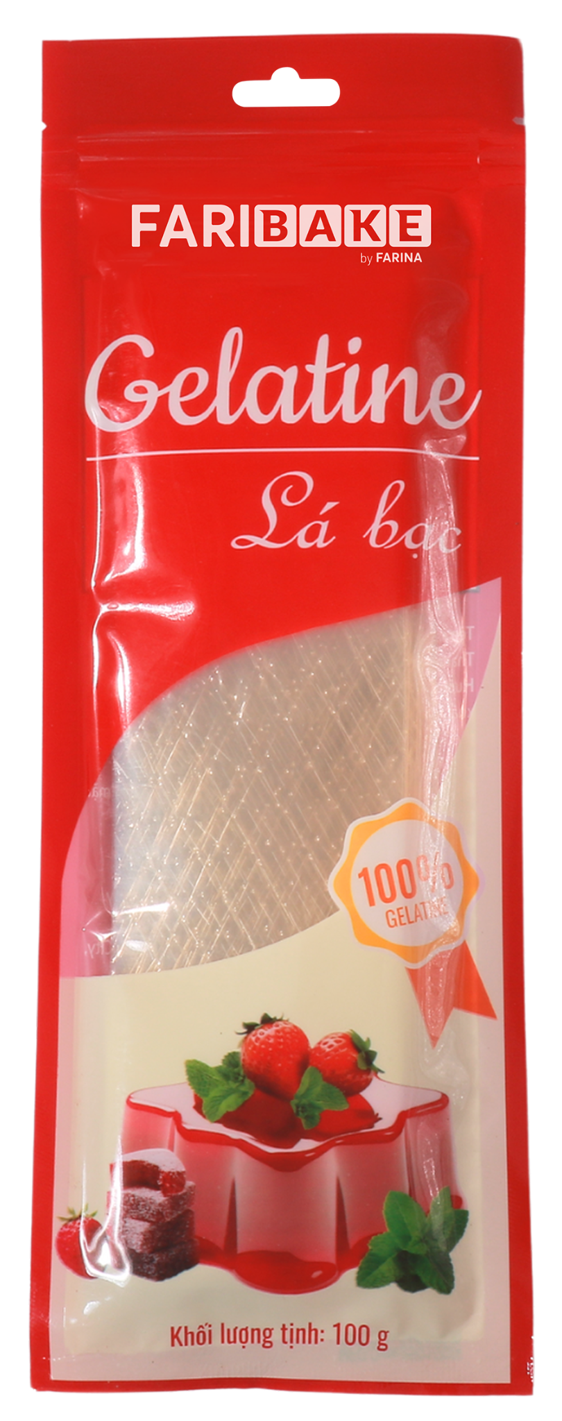 Gelatine lá bạc Holamart | Túi 100g, 1kg