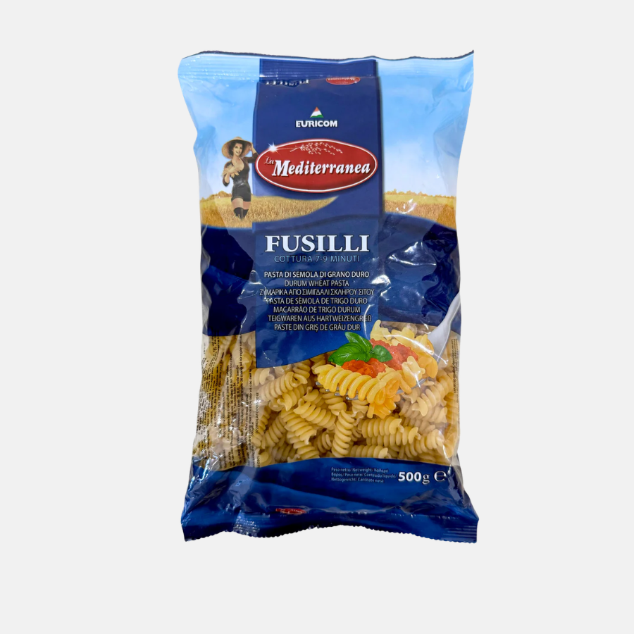 Mỳ Pasta Fusilli La Mediterranea | Gói 500g, Thùng 24 gói