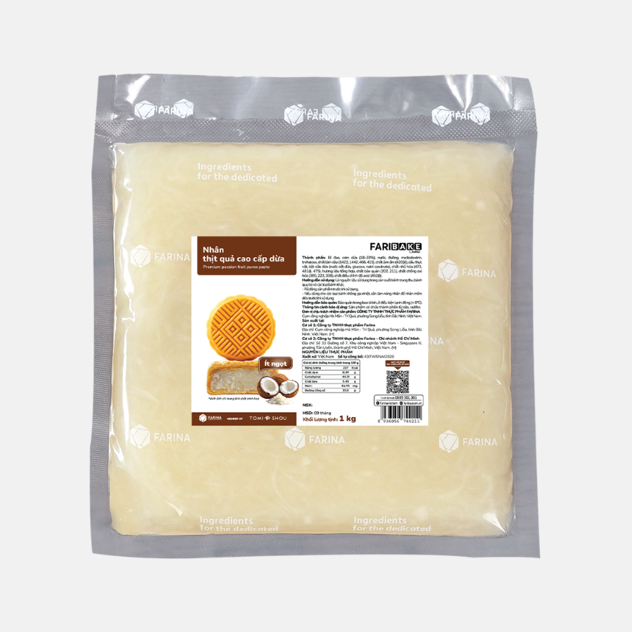 NHÂN THỊT QUẢ CAO CẤP DỪA, FARINA | 200G, 1KG, 2KG, 3KG