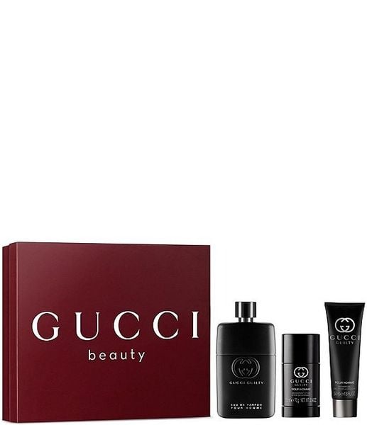  Gift Set nước hoa Gucci Guilty Pour Homme Eau de Parfum 3pcs 