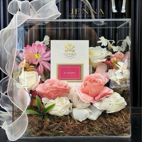  Box Hoa nhựa mica + hoa vải 