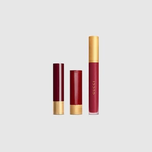 Set Son Lì Gucci 509 Gucci Rosso Ancora Lipstick Trio Gift 3 Món 