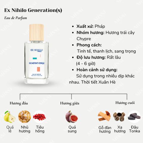  Nước Hoa Ex Nihilo Generation Unisex 