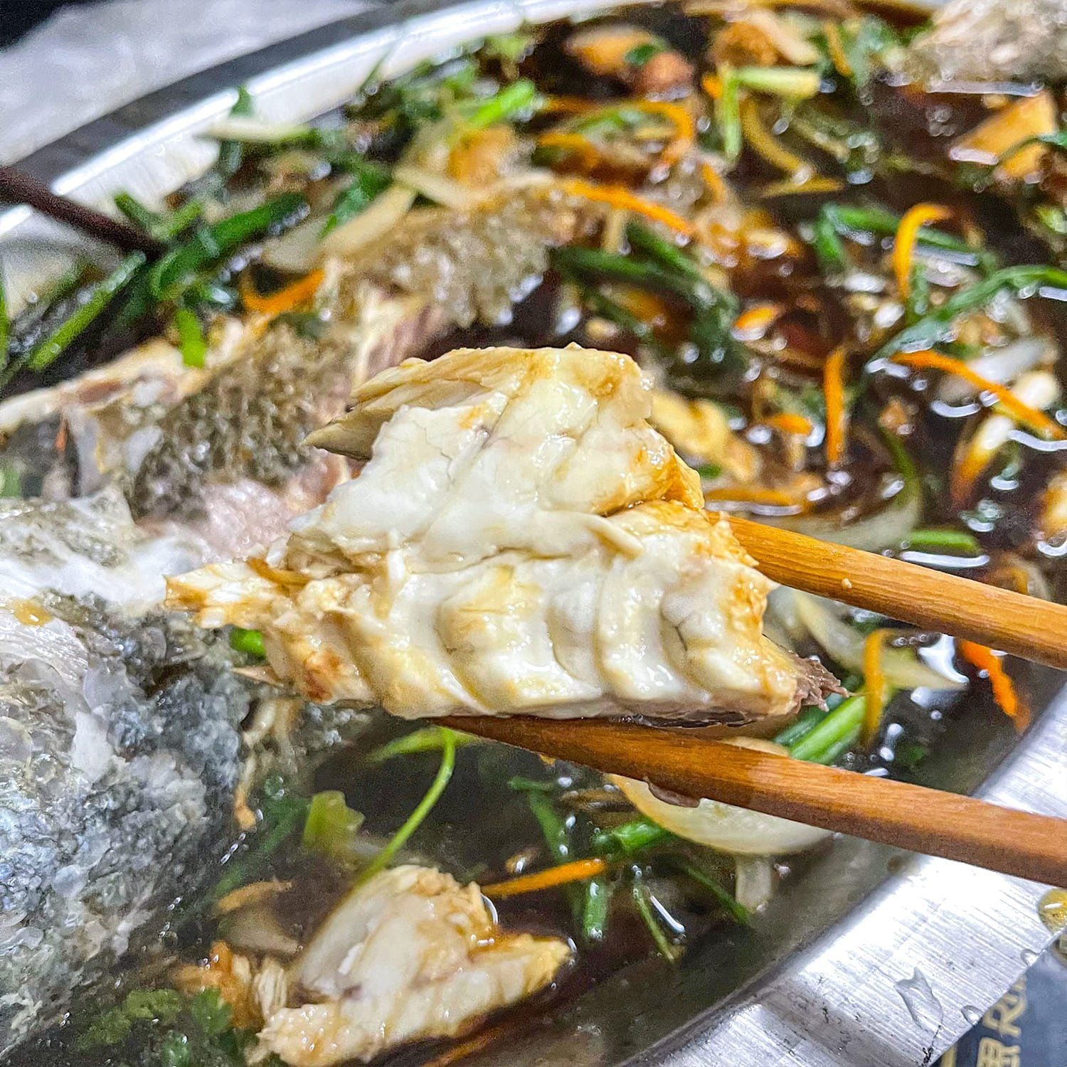  Cá Sủ Hấp Xì Dầu 