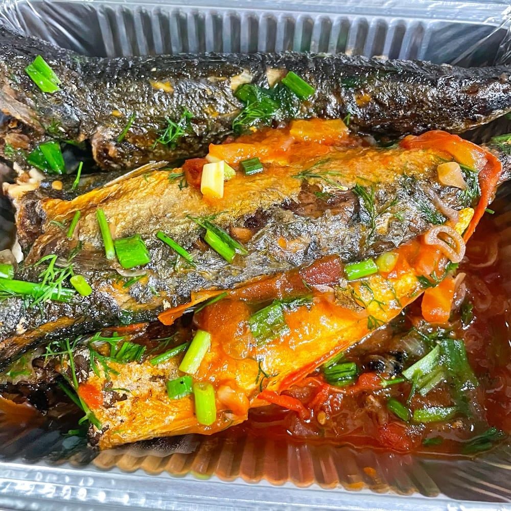  Cá Nục Bông Sốt Cà Chua 