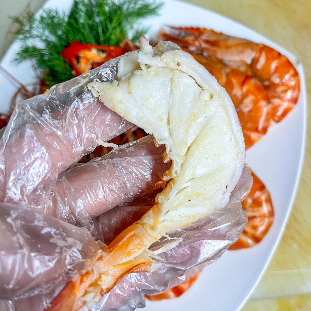  Tôm Sú Quảng Canh Hấp 